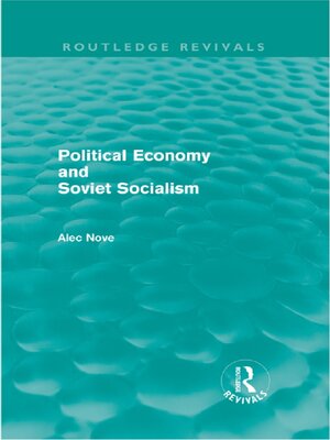 cover image of Political Economy and Soviet Socialism (Routledge Revivals)